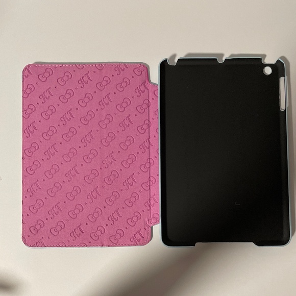 🍀 Hello Kitty Leather Case for iPad Mini - Blue 2 Bow Generation 1/2/3 NEW 🍀 - Picture 5 of 7